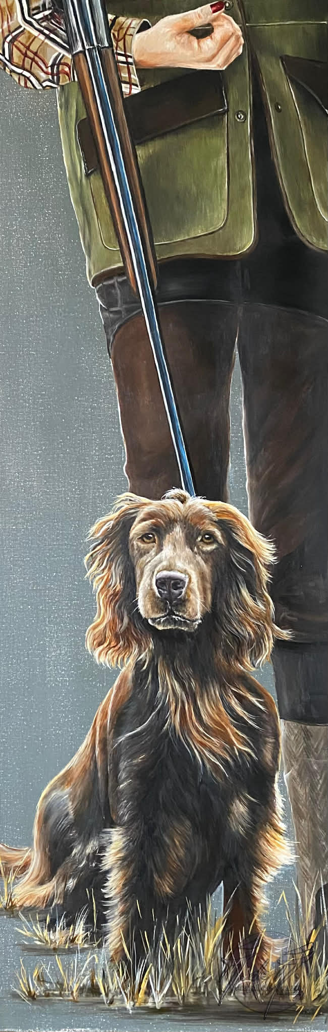 Chasseresse et son working cocker